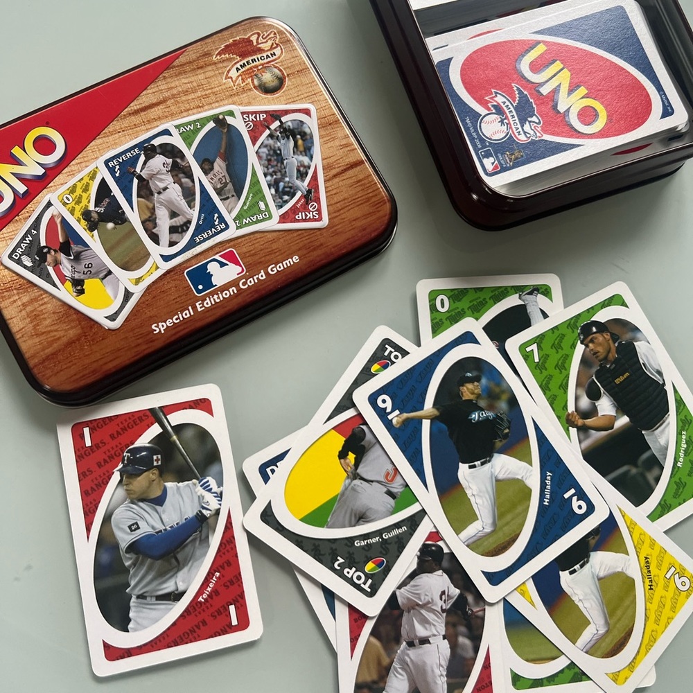 UNO Special edition American League cards